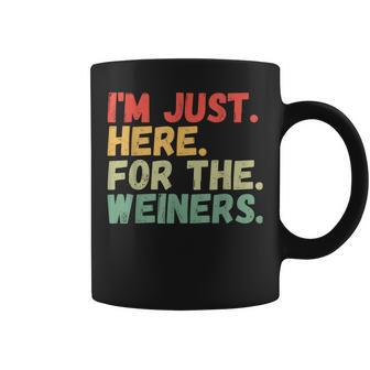 Hot Dog Im Just Here For The Wieners 4Th Of July Coffee Mug | Mazezy