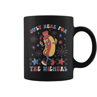 Hot Dog Im Just Here For The Wieners 4Th Of July Coffee Mug | Mazezy