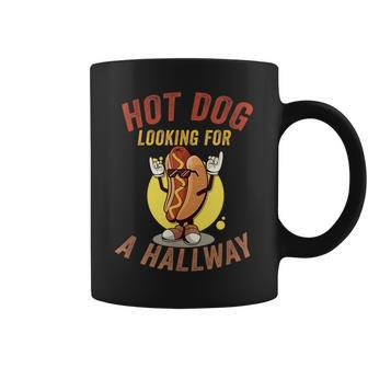 Hot Dog Looking For A Hallway Quote Hilarious Coffee Mug - Seseable