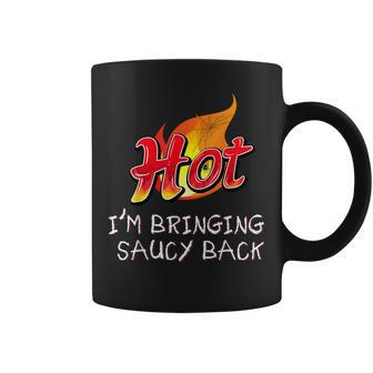 Hot I'm Extra Spicy Hot Packet Taco Sauce Group Halloween Coffee Mug | Mazezy