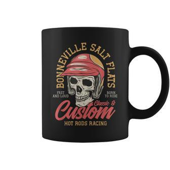 Hot Rod Costum Garage Skeleton Old School Racing Skull Coffee Mug | Mazezy