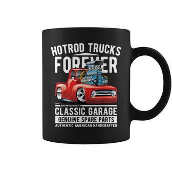 Hotrod Trucks Forever Cartoon Classic Truck Design Coffee Mug | Mazezy