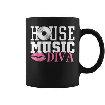 House Music Diva - Dj Edm Rave Music Festival Coffee Mug - Monsterry CA