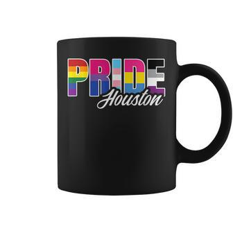 Houston Texas Gay Pride Lesbian Bisexual Transgender Pan Coffee Mug | Mazezy UK