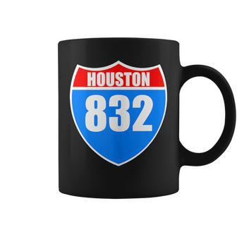 Houston Texas Interstate 45 Pride Represent 832 Area Code Coffee Mug | Mazezy