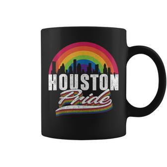 Houston Texas Lgbt Lesbian Gay Bisexual Rainbow Lgbtq Pride Coffee Mug | Mazezy