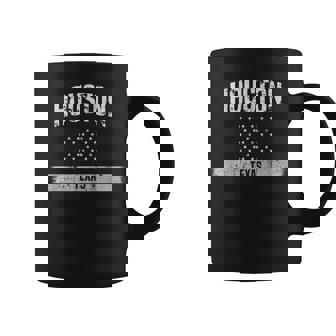 Houston Texas Pride Distressed Usa Flag Coffee Mug | Mazezy