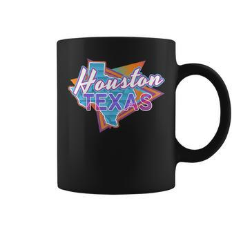 Houston Texas Vintage Retro Throwback Coffee Mug | Mazezy