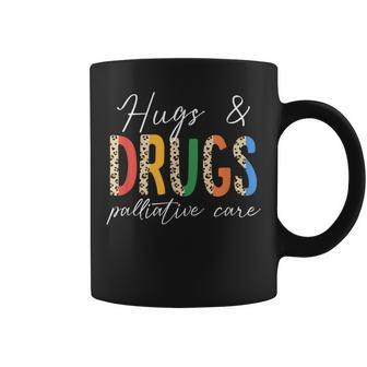 Hugs & Drugs Palliative Care Nurse Squad Nursing Medical Coffee Mug - Monsterry CA