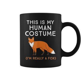 This Is My Human Costume I'm Really A Fox Coffee Mug | Mazezy