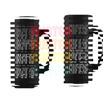 Hunter Gift Surname Funny Retro Vintage 80S Birthday Reunion Coffee Mug | Mazezy