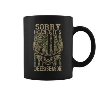 Hunting- Sorry I Cant Deer Season Camo Hunter Dad Coffee Mug - Thegiftio UK