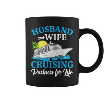 Husband And Wife Cruising Partners For Life Couple Cruise Coffee Mug | Mazezy