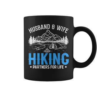 Husband And Wife Hiking Partners Funny Hiker Trip Graphic Coffee Mug - Thegiftio UK