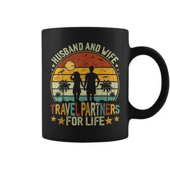 Husband And Wife Travel Partners For Life Beach Traveling Coffee Mug - Seseable