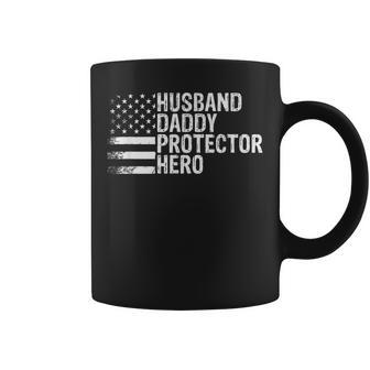 Husband Daddy Protector Hero Fathers Day Gift Coffee Mug | Mazezy