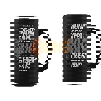 Husband Father King Blessed Man Afro Coffee Mug | Mazezy