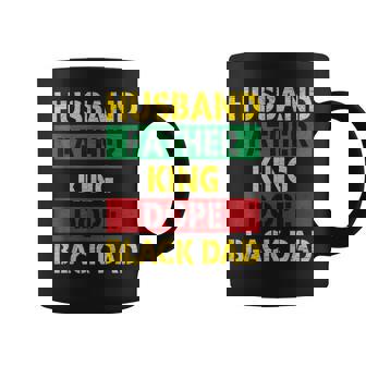 Husband Father King Dope Black Dad Gift For Mens Coffee Mug | Mazezy
