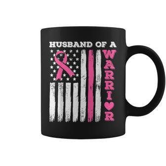 Husband Of A Warrior Breast Cancer Awareness Coffee Mug - Seseable