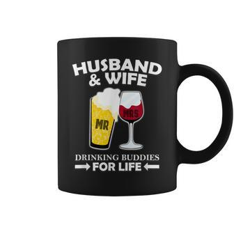 Husband And Wife Drinking Buddies For Life Coffee Mug - Seseable