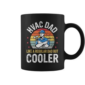 Hvac Dad But Cooler Funny Hvac Technician Father Coffee Mug - Seseable