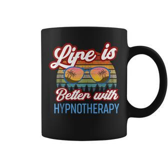 Hypnotherapy Vintage Sunset Life Is Better With Hypnotherapy Coffee Mug | Mazezy