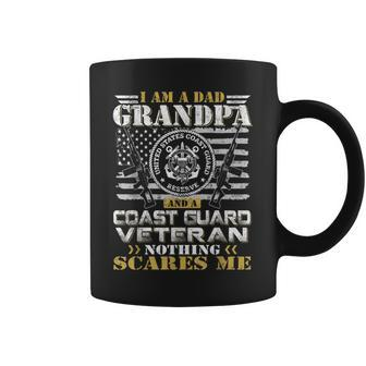 I Am A Dad Grandpa And A Coast Guard Veteran Veteran Funny Gifts Coffee Mug | Mazezy
