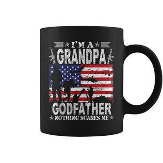 I Am A Grandpa A Godfather And A Veteran Fathers Day Coffee Mug | Mazezy