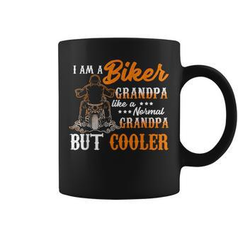 I Am Biker Grandpa Like A Normal Grandpa But Cooler Coffee Mug | Mazezy DE