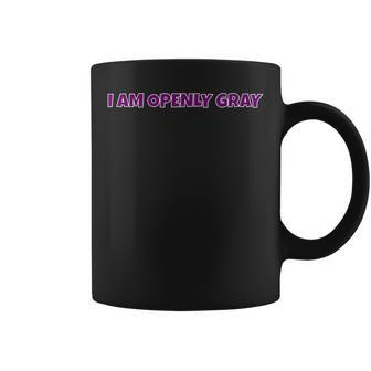 I Am Openly Gray Hair Funny Natural Grey Silver Gift For Women Coffee Mug - Thegiftio UK