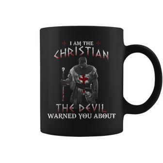 I Am The Christian The Devil Warned You About Men Women Gift Coffee Mug - Seseable