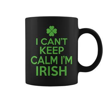 I Cant Keep Calm Im Irish Green St Patricks Day Coffee Mug | Mazezy
