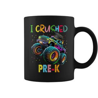 I Crushed Pre-K Monster Truck Graduation Boys Coffee Mug | Mazezy