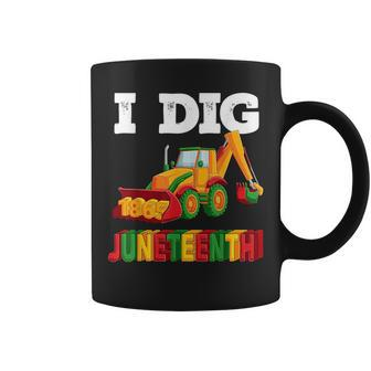 I Dig Junenth 1865 Kids Toddlers Boys Construction Truck Coffee Mug - Seseable