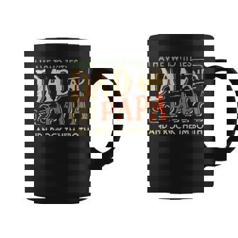 I Have Two Titles Dad And Papa And I Rock Them Both Vintage Coffee Mug | Mazezy