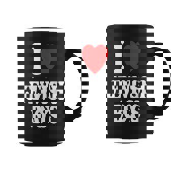 I Heart Love Jewish Boys Hebrew Israel Attraction Coffee Mug - Seseable