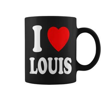 I Heart Love Louis Cute Matching Couple Spouse Coffee Mug - Seseable