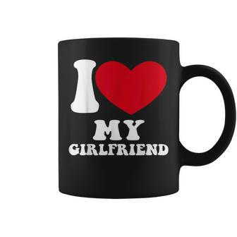 I Heart Love My Girlfriend Coffee Mug | Mazezy