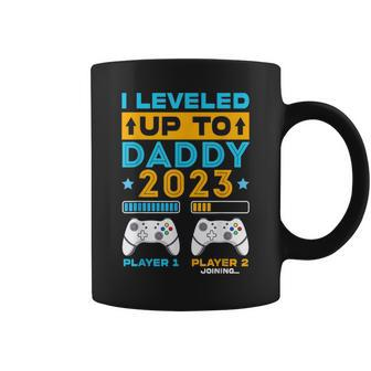 I Leveled Up To Daddy 2023 Soon To Be Dad Fathers Day Dad Coffee Mug | Mazezy UK