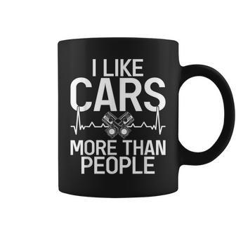 I Like Cars More Than People Mechanic Coffee Mug - Thegiftio UK