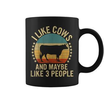 I Like Cows And Maybe Like 3 People Farm Farmers Coffee Mug | Mazezy