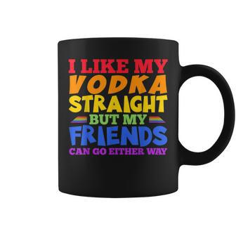 I Like My Vodka Straight Lgbtq Pride Month Coffee Mug | Mazezy
