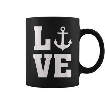 I Love Anchors - Anchor Nautical Boat Beach Ocean Lover Coffee Mug | Mazezy