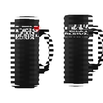 I Love Being Delusional | I Heart Being Delusional Funny Coffee Mug | Mazezy