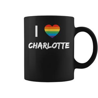 I Love Charlotte Gay Pride Lbgt Coffee Mug | Mazezy