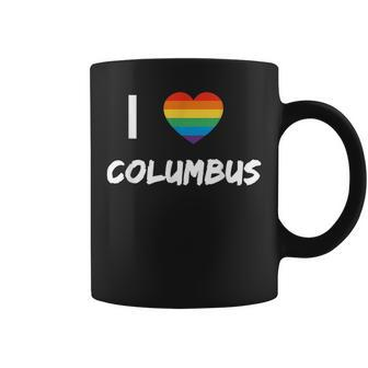 I Love Columbus Gay Pride Lbgt Coffee Mug | Mazezy