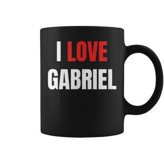 I Love Gabriel Personalised Name Coffee Mug | Mazezy