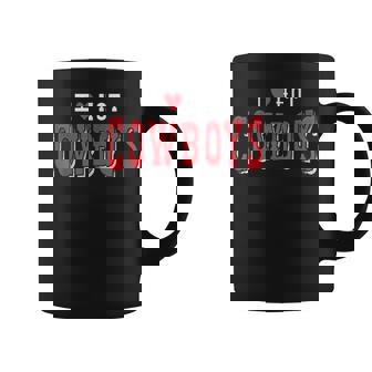 I Love Hot Cowboys Funny Western Rodeo Cowgirl Coffee Mug | Seseable CA