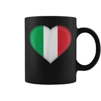 I Love Italy | Italian Flag Heart Outfit Coffee Mug | Mazezy