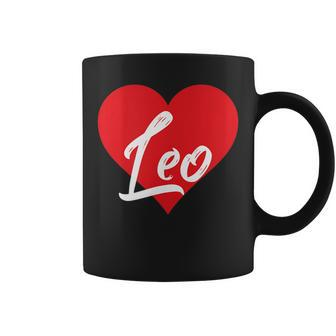 I Love Leo First Name I Heart Named Coffee Mug | Mazezy